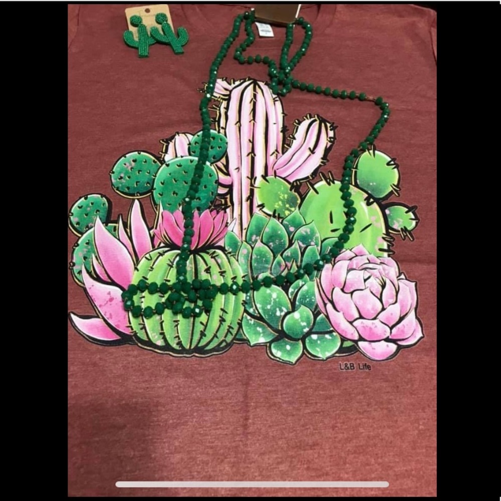 L&B Life Cactus T-shirt